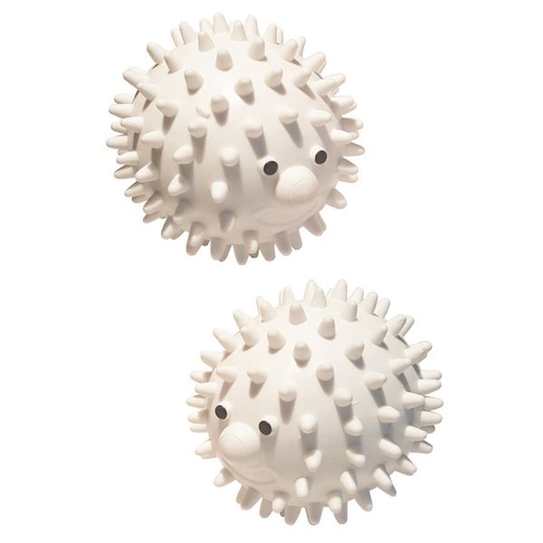Washer and Dryer Ball (2-Pack) | Hedgehog Design | Fabric Softener Alternative