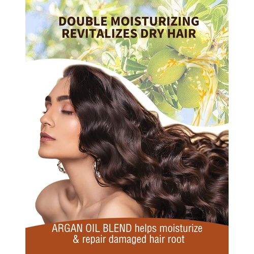 SAPHUS Shampoo Bar and Conditioner Effective for All Hair Type with Natural Argan Oil for Nourishing, Soap-free, Oil Control, pH Balanced, Plastic Free, 3oz
