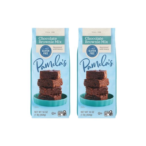 Pamela's Chocolate Brownie Mix Gluten Free (2x16 OZ) by Pamela's Products [Foods]