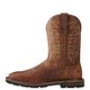 Ariat Mens Groundbreaker Wide Square Toe Work Boot Brown 10