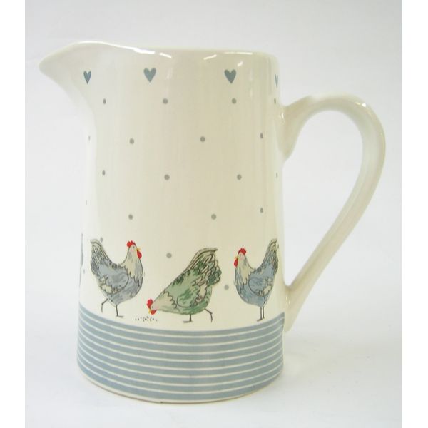 Gisela Graham Hen Sweet Hen Medium ceramic Jug