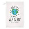 World's Best Van Man Tea Towel Dish Cloth