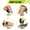 Single Hand Portable Roller Provides targeted deep Tissue Massage, Steel Blue