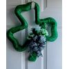 Shamrock Wreath, St Patrick's Day Wreath,  Front Door Decor
