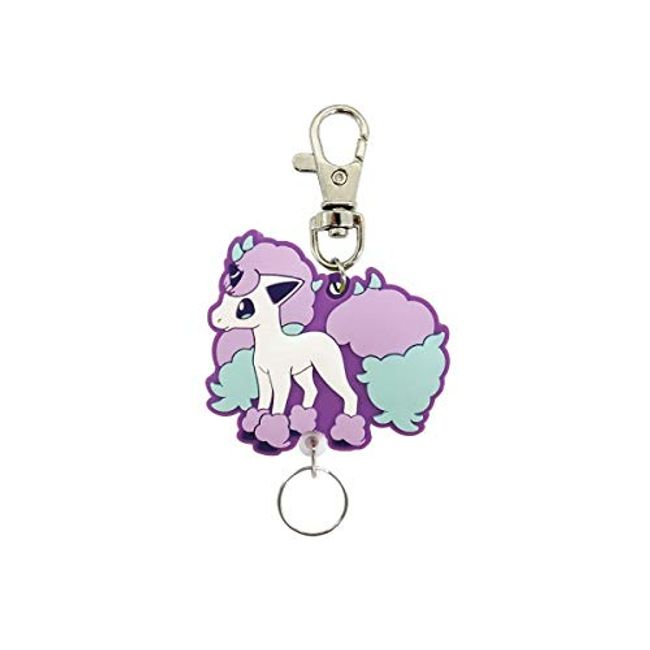 SK Japan Pokemon Rubber Reel Key Chain Galal Ponita 14660