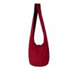 Panasiam Shoulder Bag in 2 Sizes Various Colours and Designs with Extra Inner Pocket Double Fabric Good Quality - claret, size: l