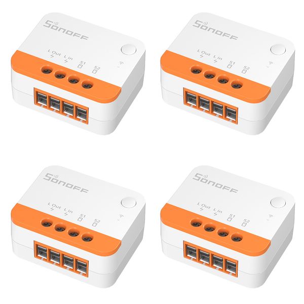 SONOFF ZBMINIL2 Zigbee Smart Light Switch (2 Way)-4Pack No Neutral Wire Required