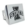 Iowa State Chrome Metal Hitch Cover