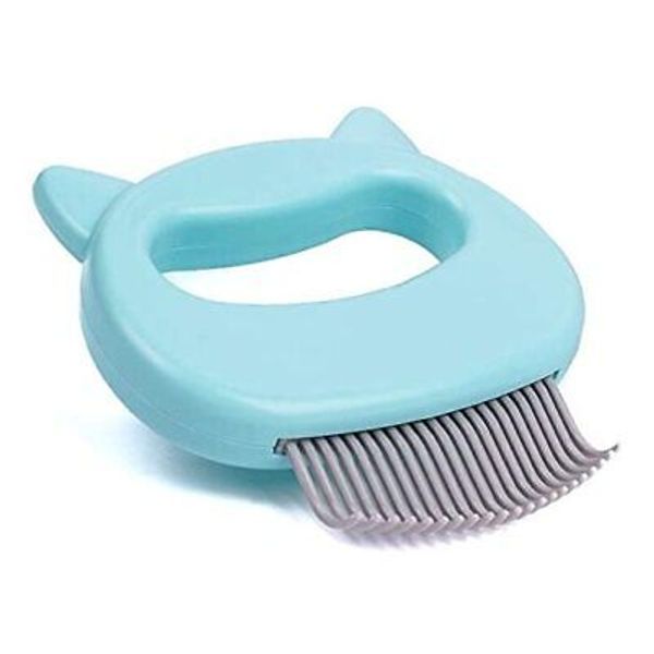 The Original Pet Hair Removal Massaging Shell Comb Soft Deshedding Brush Mint