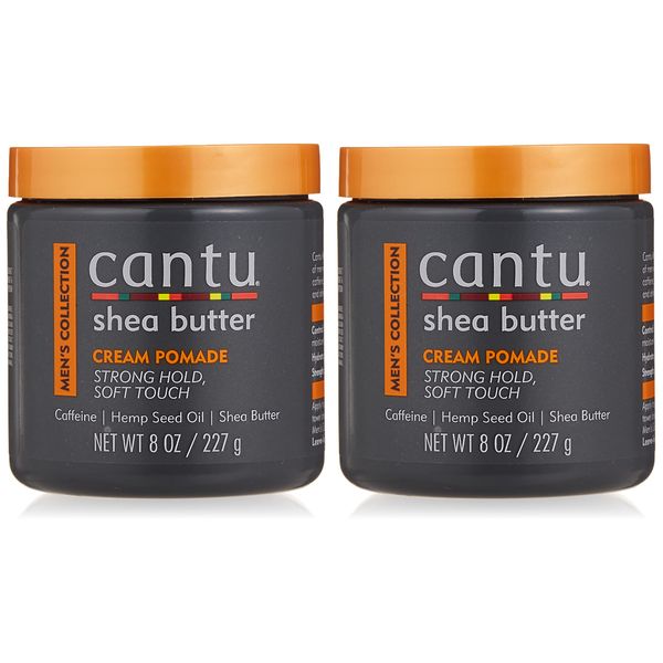 Cantu Mens Cream Pomade 8 Ounce Jar (236ml) (2 Pack)