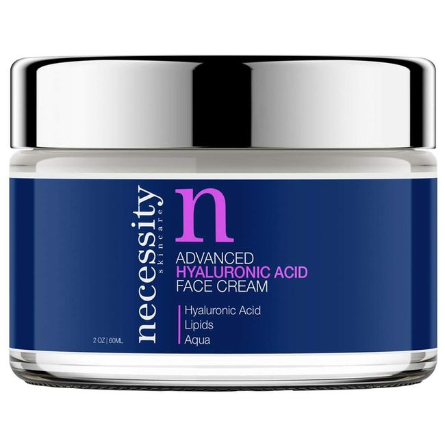 Necessity Skincare Advanced Hyaluronic Acid Cream for Face, 2 Fluid Ounce