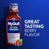 Vicks NyQuil Severe Cold & Flu Nighttime Relief Berry Flavor Liquid 8 Fl Oz