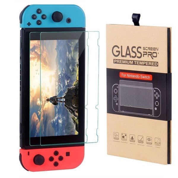 CSL-TECH Glass Screen Protectors compatible with Nintendo Switch - Premium Tempered Glass Screen Protector TWIN PACK x 2 Screen Guards for 6.2 Inch Tablet on Nintendo Switch Console