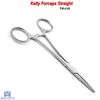 3-PCS Hemostat Surgical Kelly Locking Forceps Straight Lab Veterinary Instrument