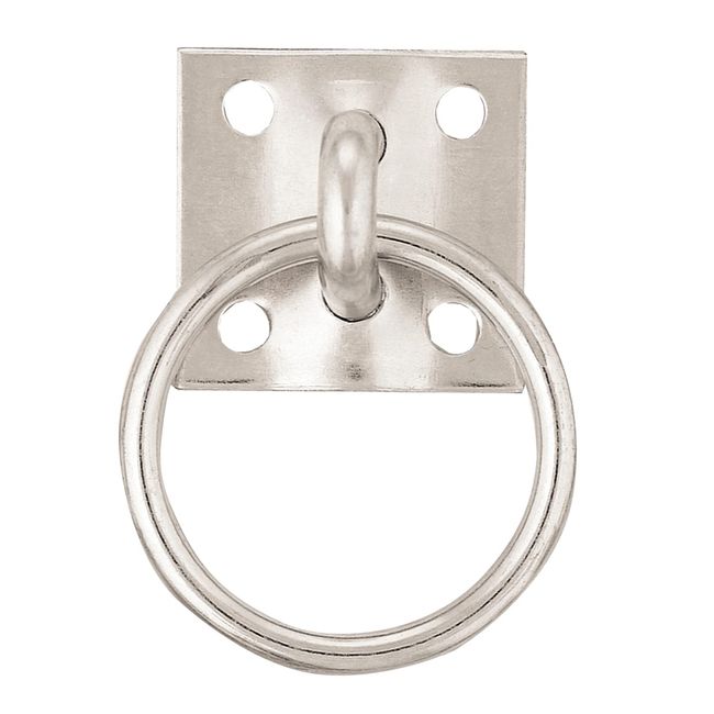 Weaver Leather Tie Ring Plate, Zinc Plated