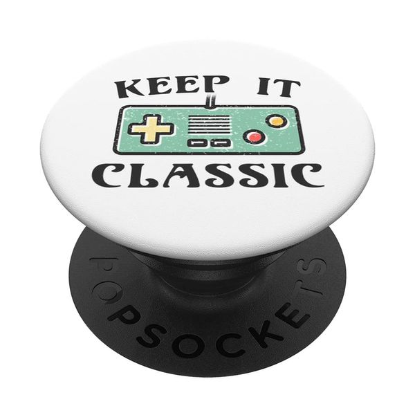 Keep It Classic Video-games Gaming Gamer Nes Controller PopSockets Swappable PopGrip