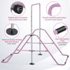Updated Folding Gymnastics Bar w/ Adjustable Height Junior Expandable Horizontal