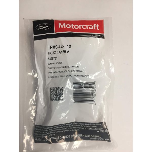 Motorcraft TPMS42 Tpms Sensor Kit, 1 Pack
