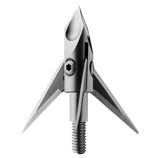 Ramcat Pivoting Broadheads (Deep Six Thread - 125 Grain) Silver R1003