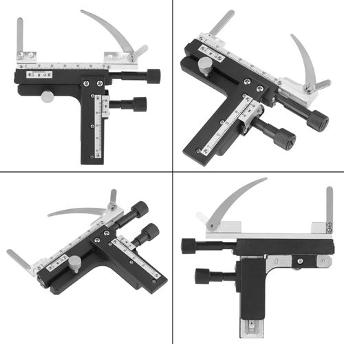 Vvikizy Microscope Moveable Stage Caliper Mechanical Stage Microscope, Professional Attachable Mechanical X Y Moveable Stage Caliper with Scale for Microscope Suwmiarki cyfrowe
