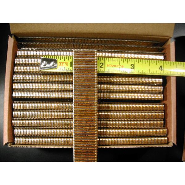 18 gauge 1/4" Narrow Crown Staples 5000/bx Galvanized Chisel Point 3/4" long