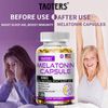 Natural Nighttime Sleep Aid - Quickly adjust the biological clock - 120 Capsules