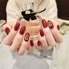 Set of 24 Medium Length Nail Tips for Wedding Party After-Party Wedding Nail Tips