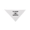 TOOLOUD I'd Rather Be Sleeping Printed White Dog Bandana 26"