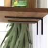 [Set of 2] Iron Shelf Bracket, Angle Bracket, Simple, Shelf, Black, Screws Included