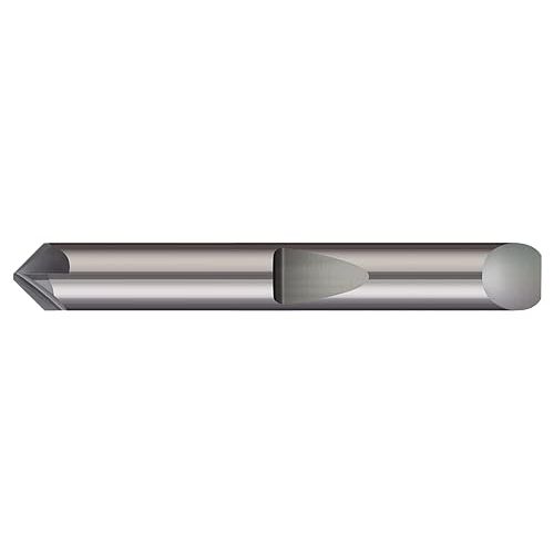 Micro 100 QCS-187-100 Countersink and Chamfer Tool - Quick Change, 100° Included Angle, .040" Tip Dia, 1/16" LOC, 4 Fl, 3/16" Shank Dia, 2" OAL, Uncoated