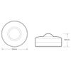 Ceiling Surface Mounted Round 360 Degree Detection Angle LED Load Occupancy Motion Body Movement Sensor Adjustable Timer Lamp Light Switch Control (Standard)