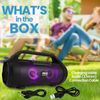 Pyle Bluetooth BoomBox Speaker System - Portable W/Built-in RGB Lights
