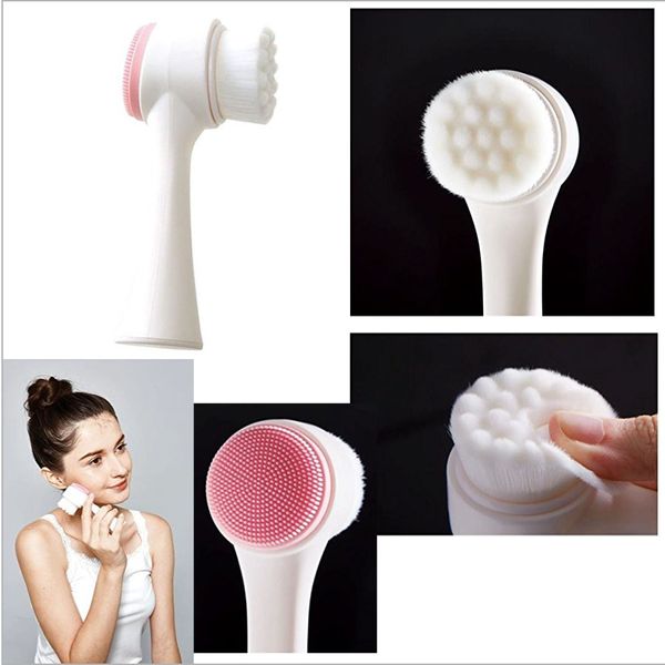 Daily Goods Transparent Skin Double Facial Cleansing Brush Foam Facial Cleanser Ultra-fine Hair &lt;Beautiful skin, clean dead skin cells, and pores!&gt; SN