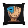 Ice Cream Cone Baseball Glove Dripping Drip Throw Pillow