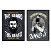 Nacnic Poster always wears beard. Design decorative sheet. A3 size