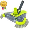 Upgrade Pool Vacuum Head with Side Brush   Universal Rotatable