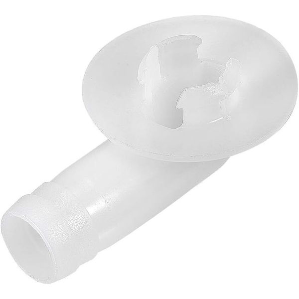 uxcell AC Drain Hose Connector Elbow Fitting for Mini-Split 18mm,1Pcs, White