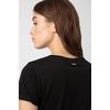 HUGO Women's The Plain Tee Logo Print Cotton Jersey T-Shirt, Black 1
