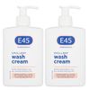 E45 Emollient Wash Cream 250 ml x 2