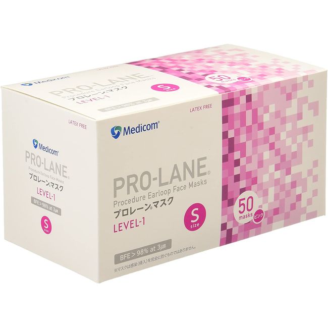 Medicom Prolane Mask 50 Pack Safety Pink