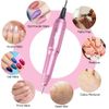 Subay Professional Finger Toe Nail Care Electric Nail Drill Machine Manicure Pedicure Kit Electric Nail Art File Drill with 1 Pack of Sanding Bands (Pink)