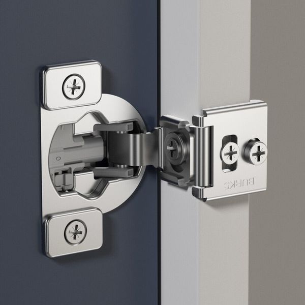 1 13/32'' Overlay Adjustable Soft Close, Concealed Cabinet Hinges - Pack of 10