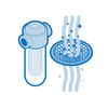 MIDEA 15663200A06465 1/2" Post Carbon Filter Replacement Cartridge
