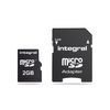 Integral Micro SD Media Memory Card with SD / SDHC Adaptor Capacity 2GB Ref INMSD2GV2