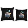 Pufferfish Bubbles Throw Pillow