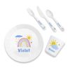 Personalised Children's Pastel Sky Dinner Set