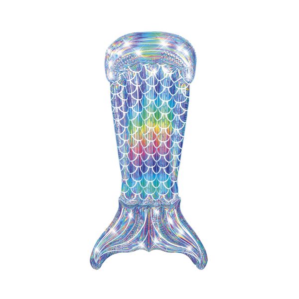 H2O GO Iridescent Mermaid Tail Inflatable Pool Lounge (6'4" x 40")