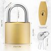 RYANNER 2PCS Small Padlocks, Shed & Gym Locker Padlock, Suitcase Lock. Height 32mm