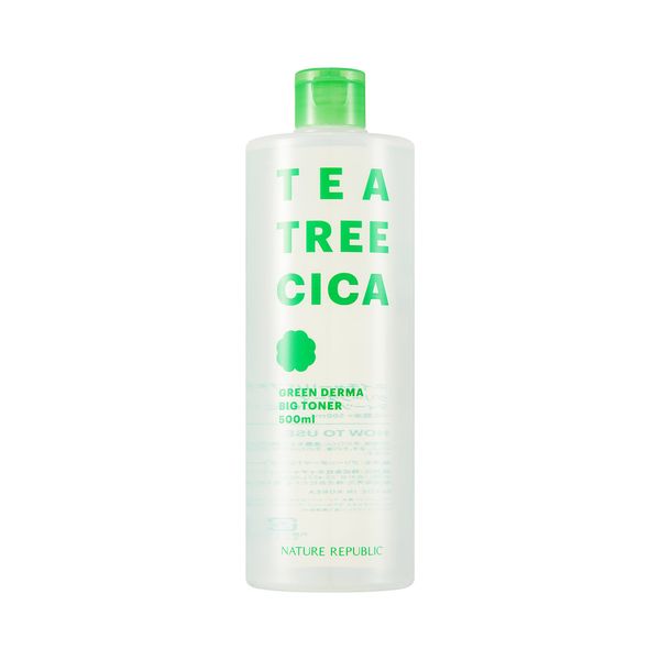 Nature Republic Green Dermatty Tree CICA Big Toner, 16.9 fl oz (500 ml) x 1