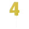 Bristol Novelty Diamond Number Cake Topper (6) (Gold)